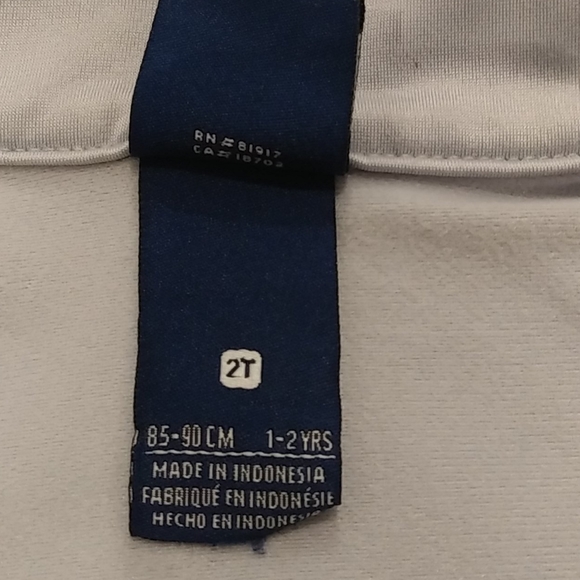 Nike Light Grey and Yellow Jacket Size 2T - Picture 6 of 7